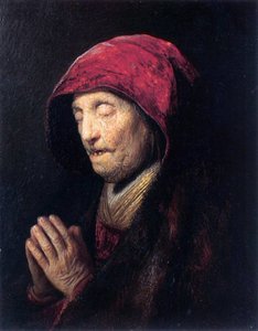 Vieille femme priant - Rembrandt van Rijn